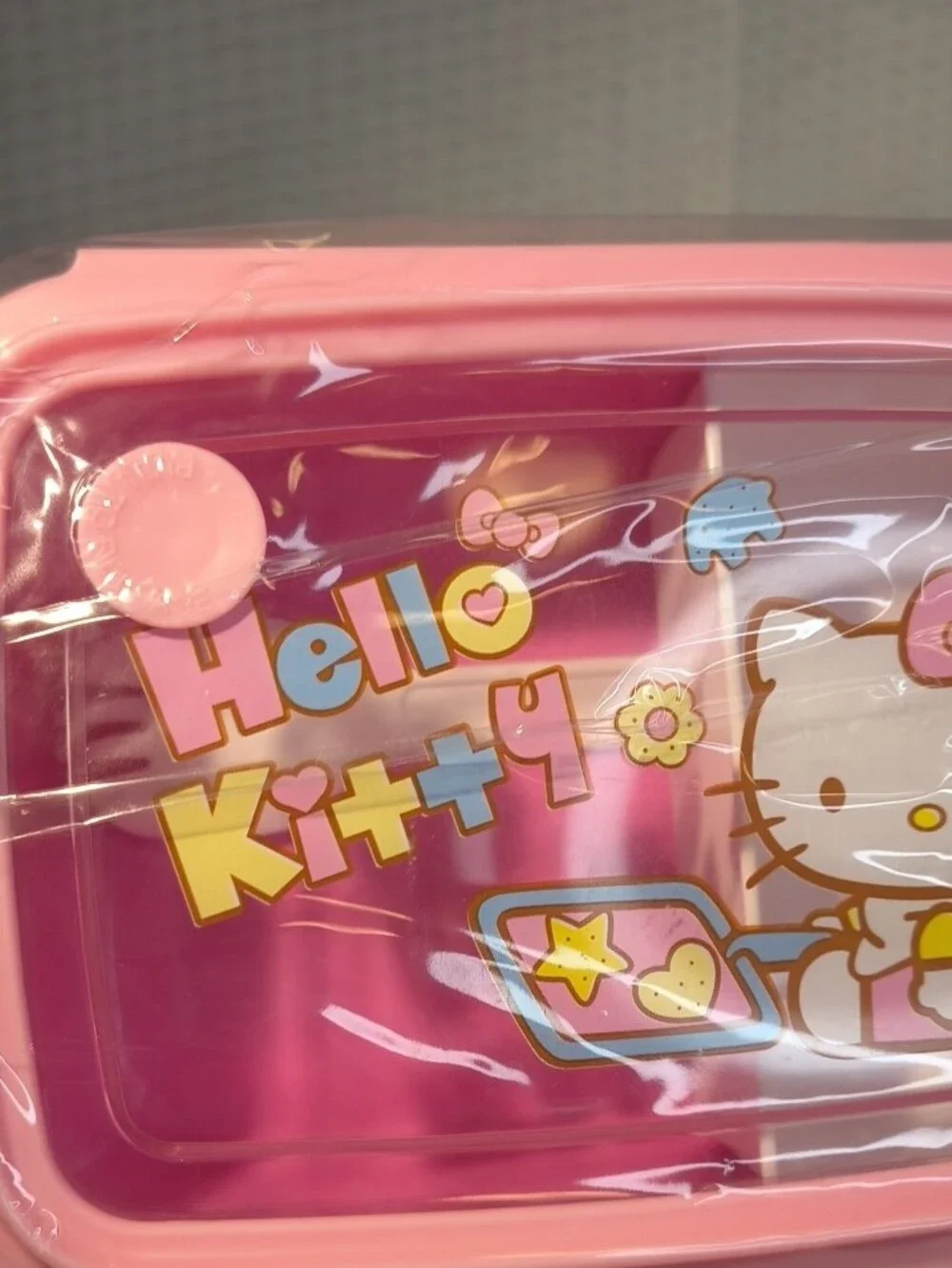 Hello Kitty Pink and Yellow Kids Lunchbox